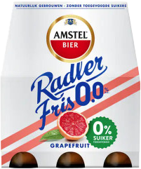 Amstel Radler Fris 0,0% Grapefruit set van 6 flesjes á 0,30 liter